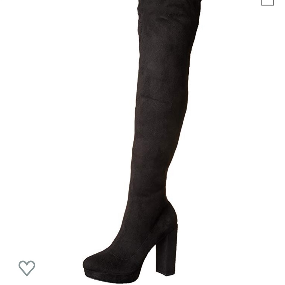 Madden girl groupie thigh high boot suede